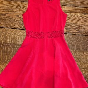 H&M Vibrant Red women’s Dress with Lace Detail